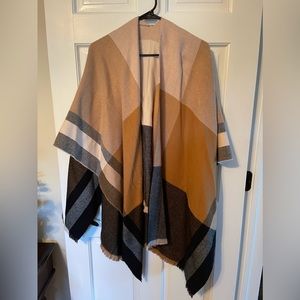 Gap Flannel Shawl/Poncho